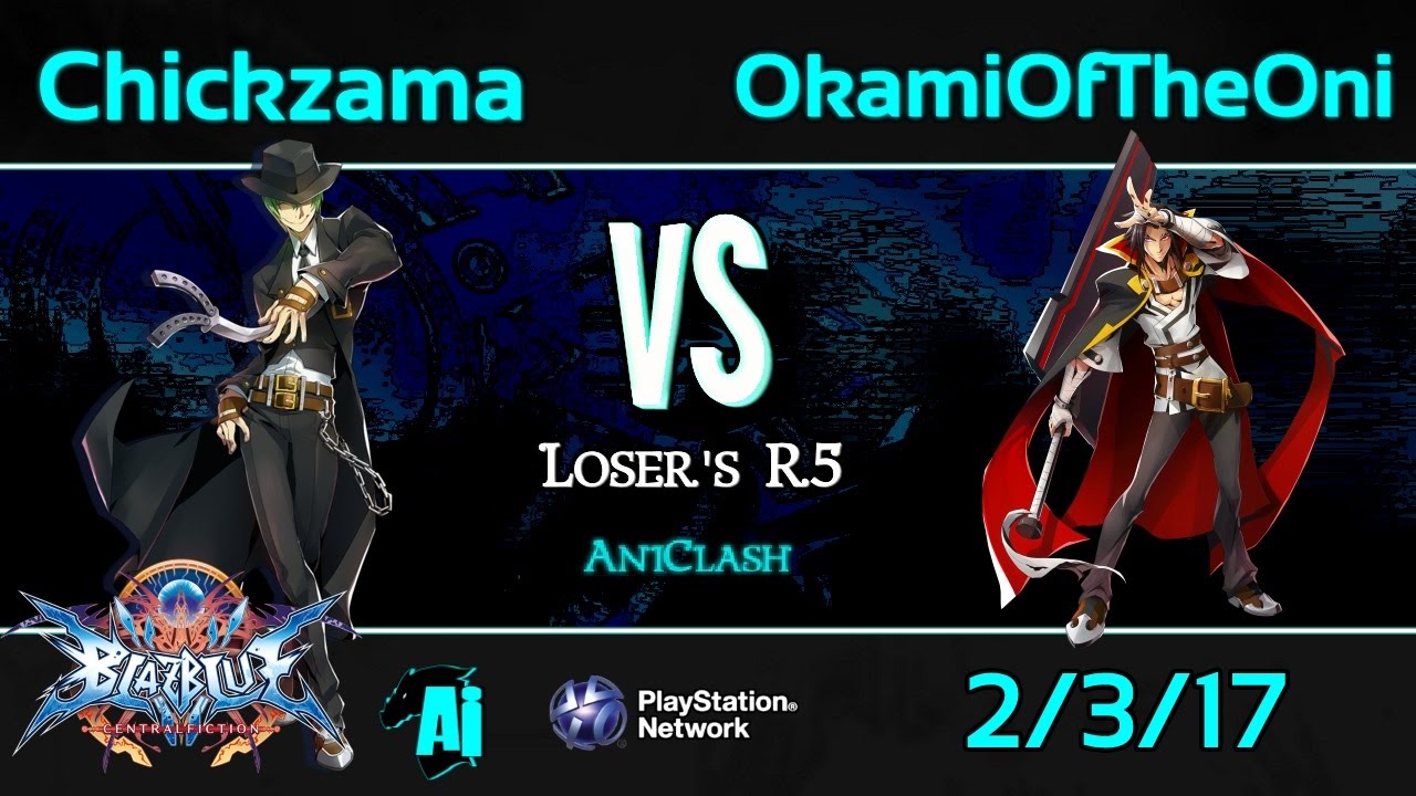 AniClash 58 - Chickzama (Hazama) vs. OkamiOfTheOni (Kagura) Loser's R5 - BBCF Blazblue CF