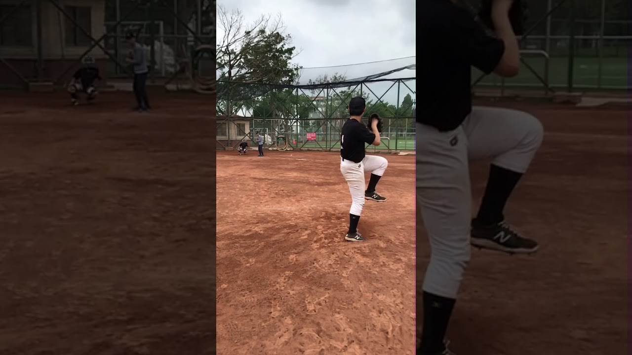 2021/2/4 牛棚 滑球 捕手沒接到 bullpen slow mo (Slider)