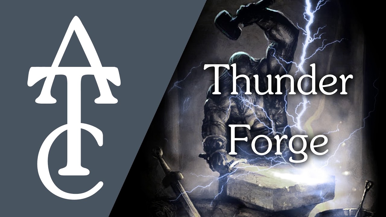 RPG Ambience - Thunder Forge (anvil and hammer, thunder, fire)