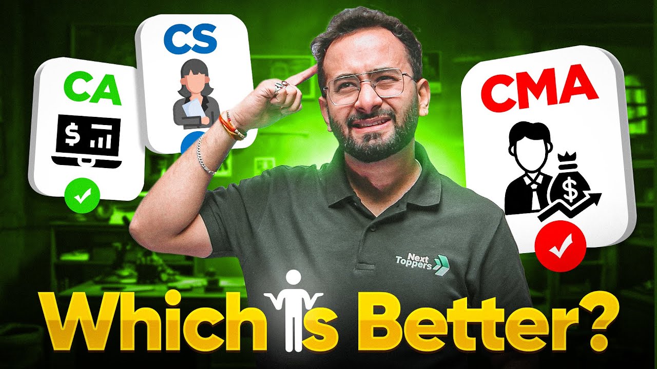 Which is Better? CA vs CS vs CMA | Career Guidance in Commerce 🎓