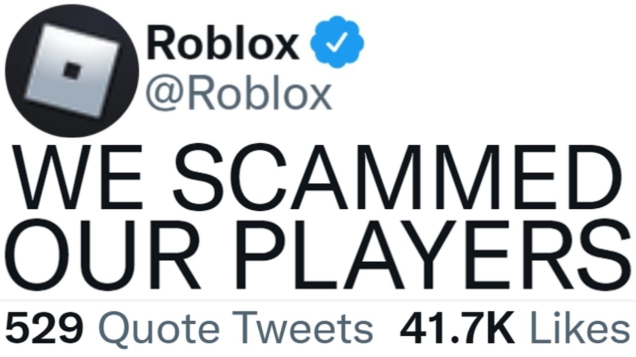 Roblox Is SCAMMING Players...