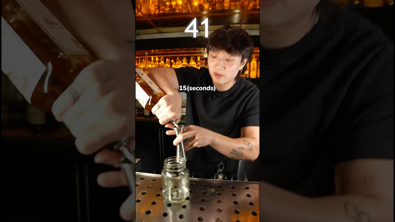 1 Min Challenge Long Island Iced Tea #longislandicedtea #bartender #bartending #cocktails #mixology