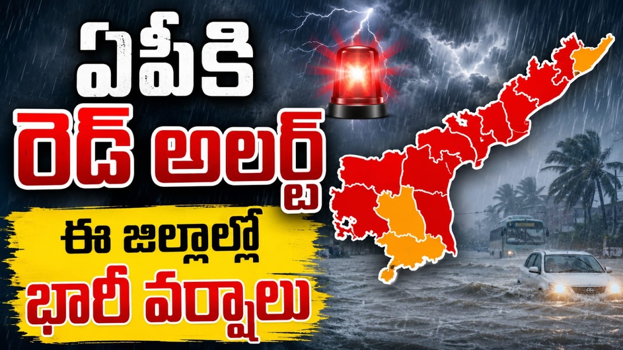 ఏపీకి రెడ్ అలర్ట్ ఈ జిల్లాల్లో భారీ వర్షాలు | Heavy Rain Alert For 7 Districts In AP | CVR NEWS