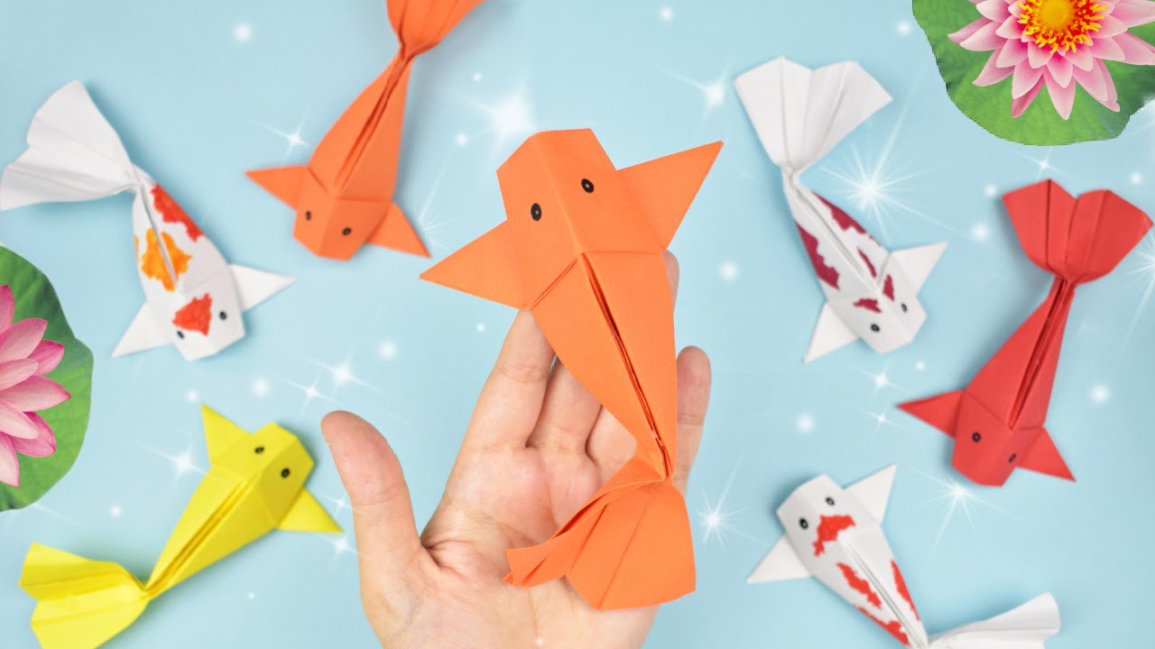 Pez Koi de Origami