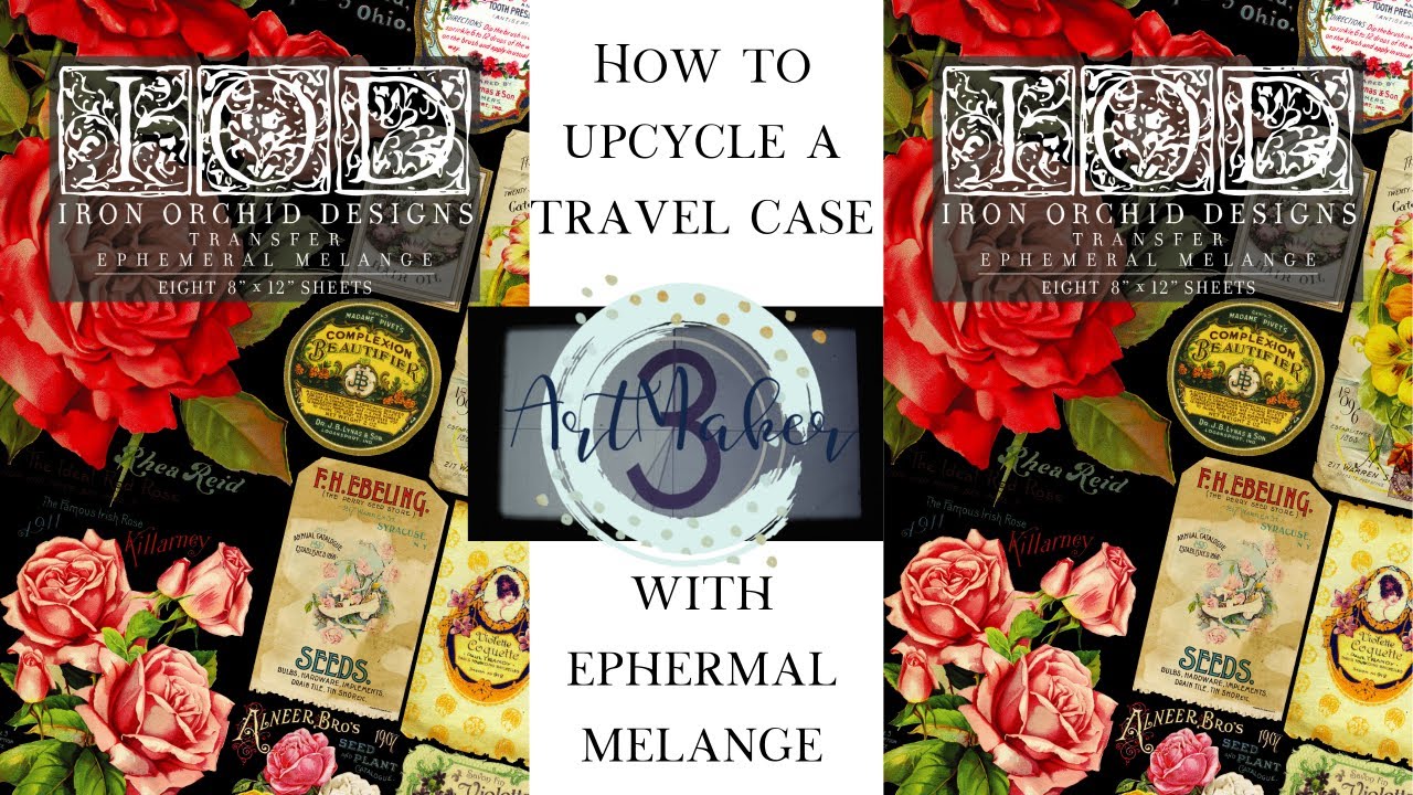 TUTORIAL:  How to Transfer Ephemeral Melange onto a Vintage Travel Case