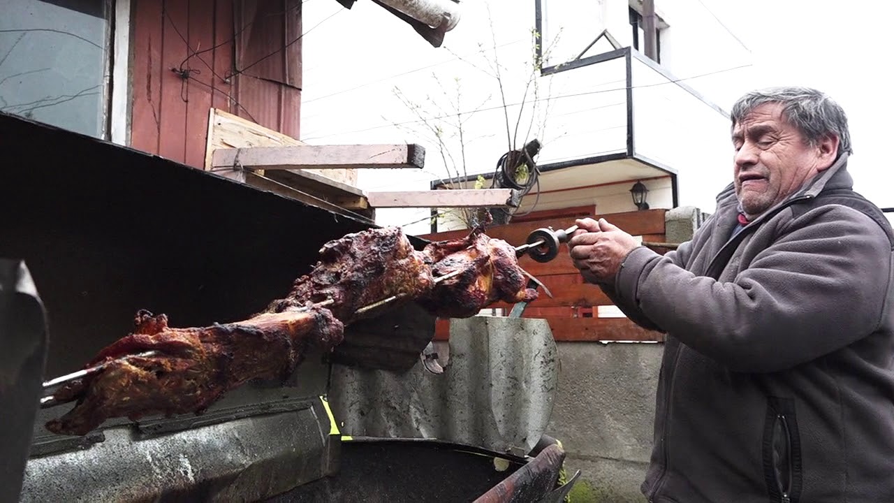 asador eléctrico con material reciclado