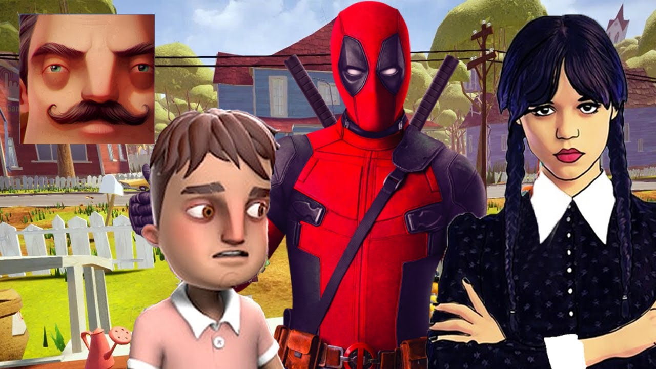 Hello Neighbor - New Secret Neighbor Aaron Flash Deadpool Wednesday Addams Part 1193 Gameplay TP