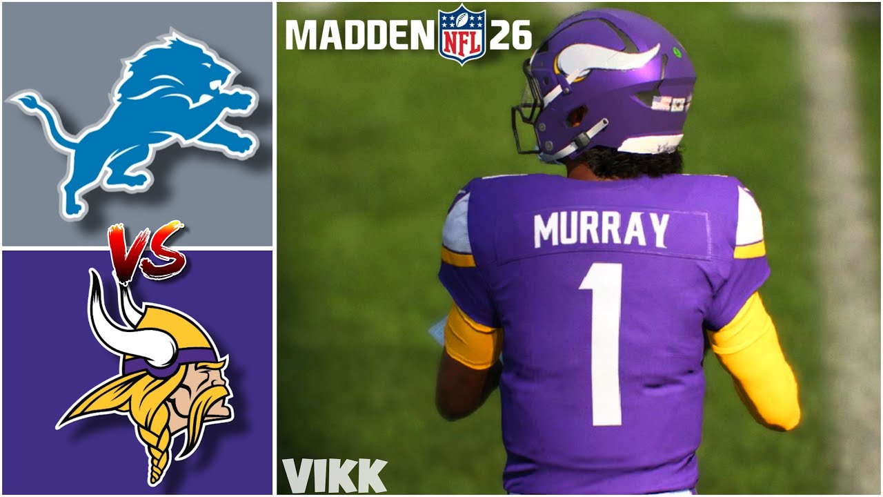 Lions vs Vikings Simulation | Madden 26 Free Agency Rosters