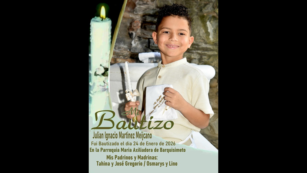 Mi Bautizo Julian Ignacio
