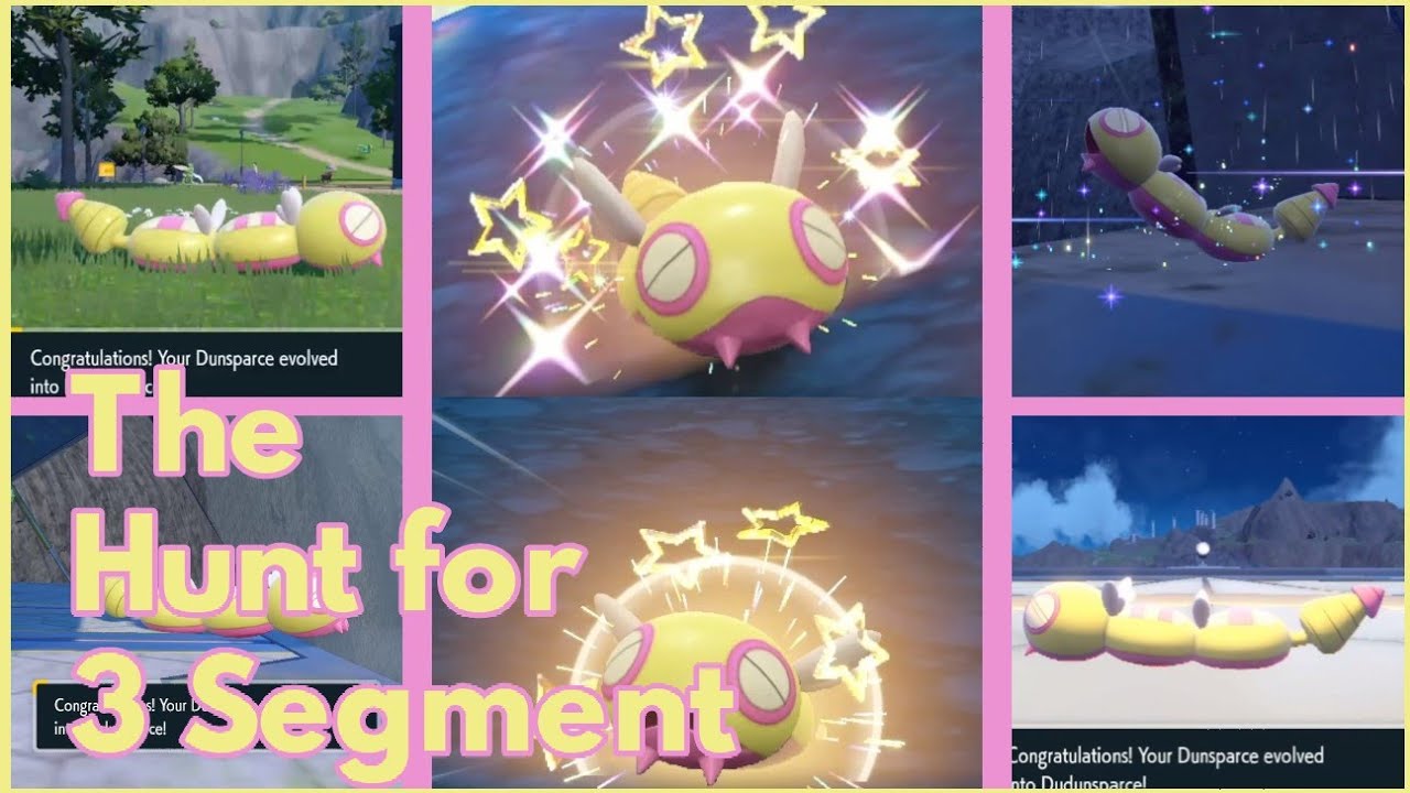 The hunt for Shiny 3 segment Dudunsparce Begins!! Full odds shiny Dunsparce phase 1-6