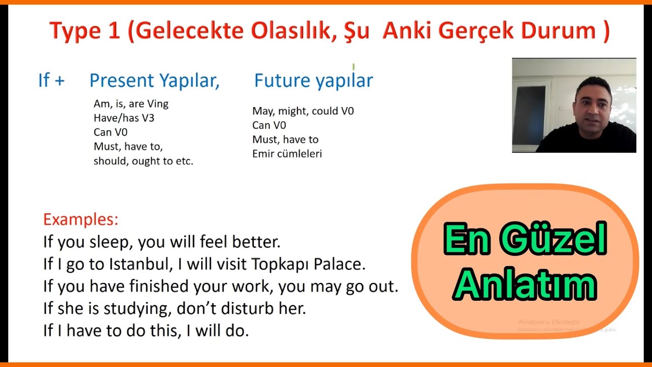 if clause Konu Anlatımı. if type 0, if type 1, if type 2, if type 3, if mixed type. Koşul Cümleleri.