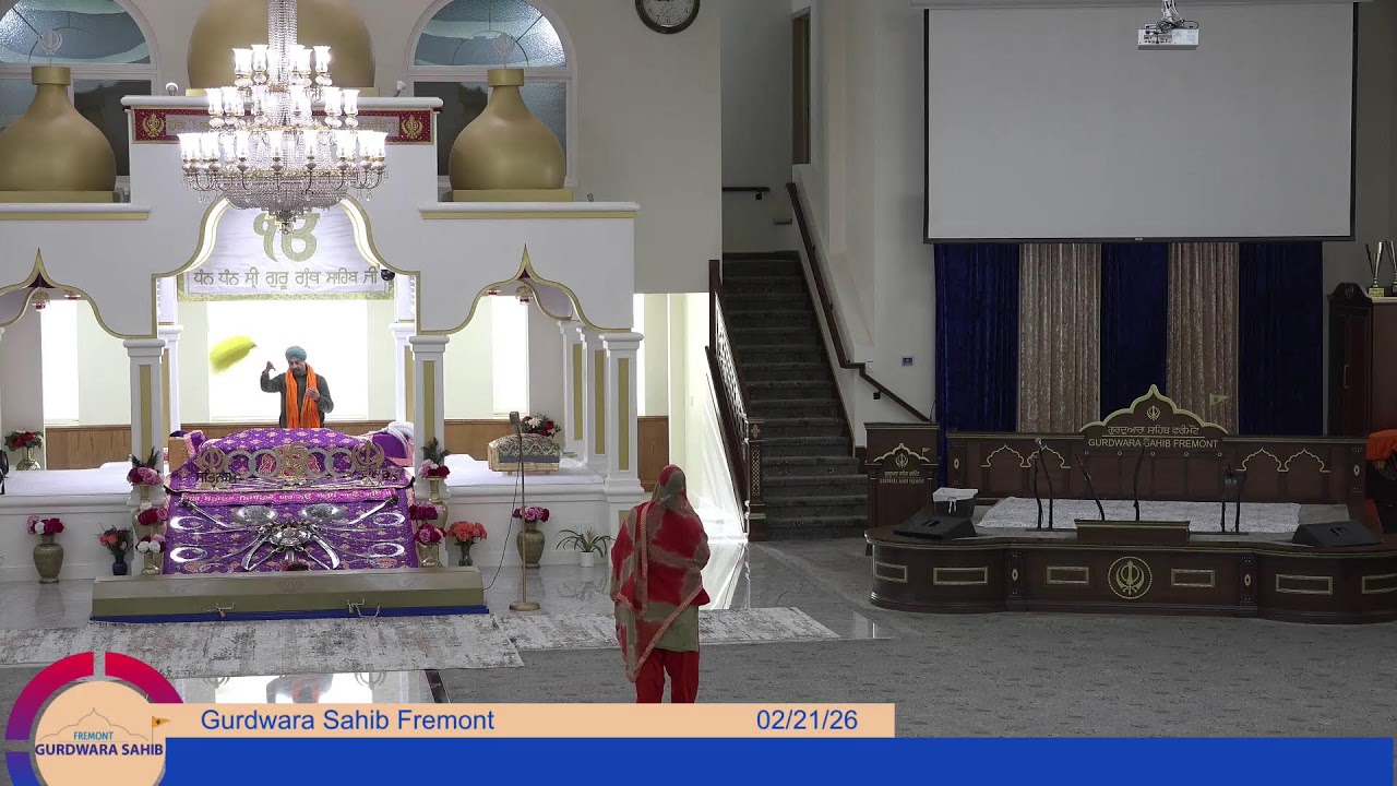 Gurdwara Sahib Fremont Morning Diwan 2026-02-21