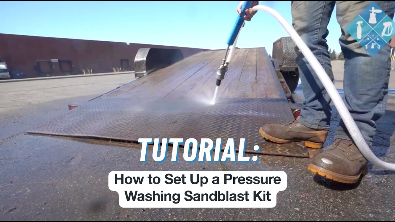 How to Set Up a Pressure Washing Sandblast Kit