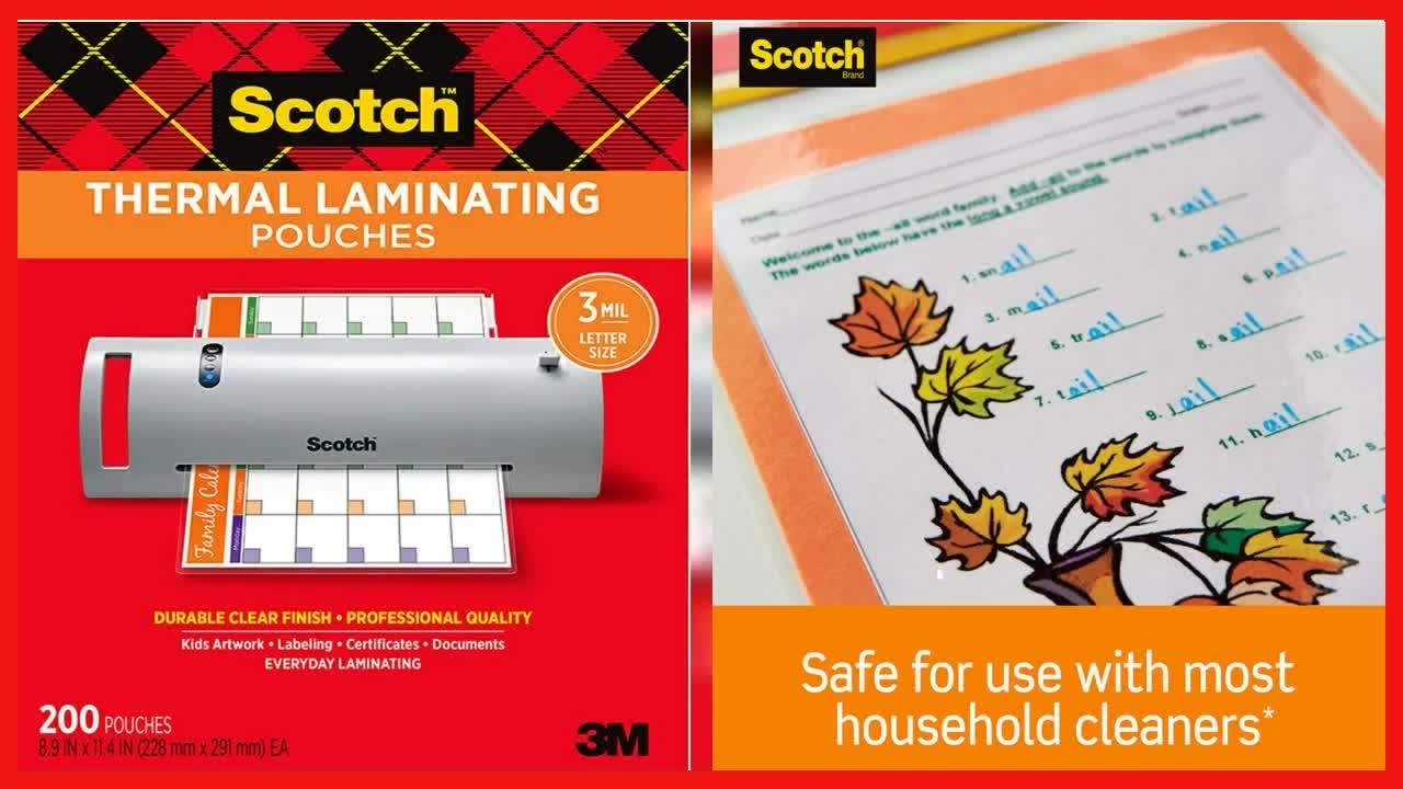Protect Your Important Documents with Clear, Durable Laminating Pouches
