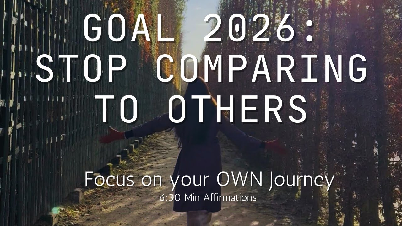 Affirmations to Release Comparing Yourself to Others & Trust Your Own Path| 6:30 Min|#selflove