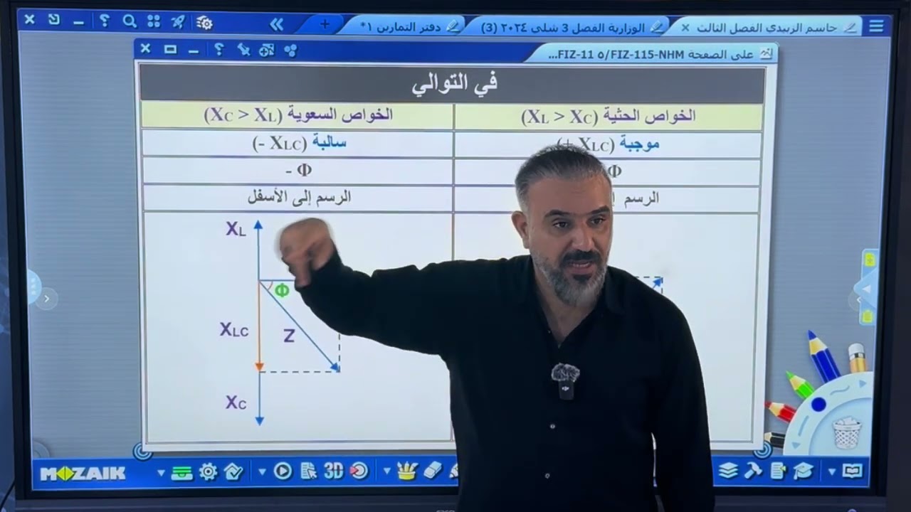 المحاضرة الثامنة- مراجعة قوانين التوالي في المتناوب + حل وزاريات +حل مثال٤