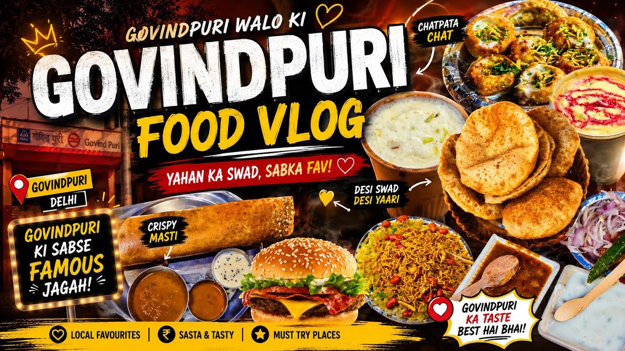 Govindpuri Food Vlog | Full Day Food Vlog Delhi | Best Street Food Govindpuri.