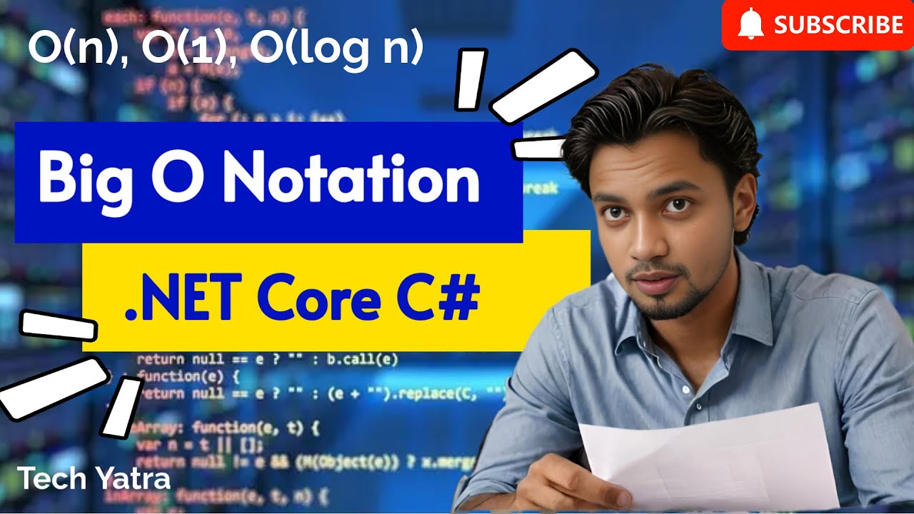 Big O Notation | .NET Core and C# Performance Optimization #techyatra #bigonotation