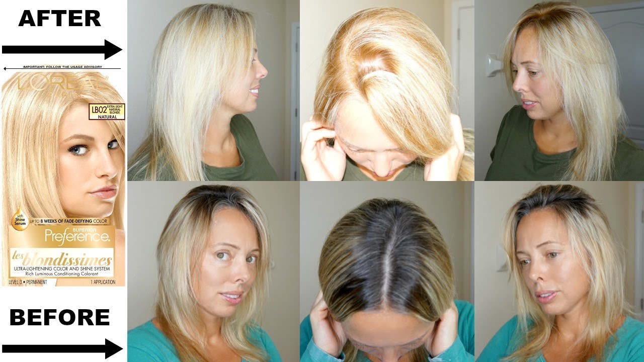 L’Oreal Extra Light Natural Blonde LB02 | До и после