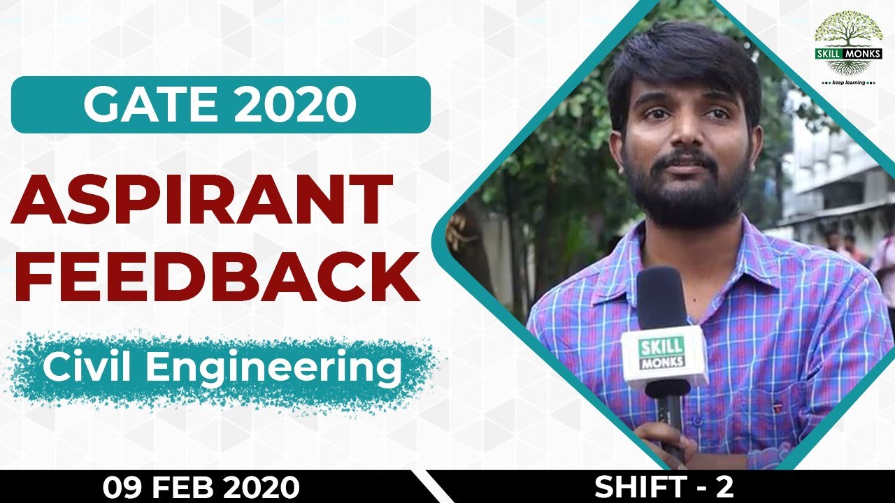 Civil Engineering Student Review | GATE 2020 Exam | SKILL MONKS