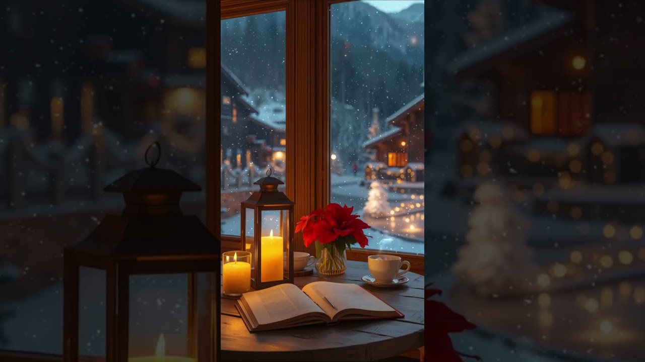 Soft Winter Jazz at a Christmas Coffee Shop  