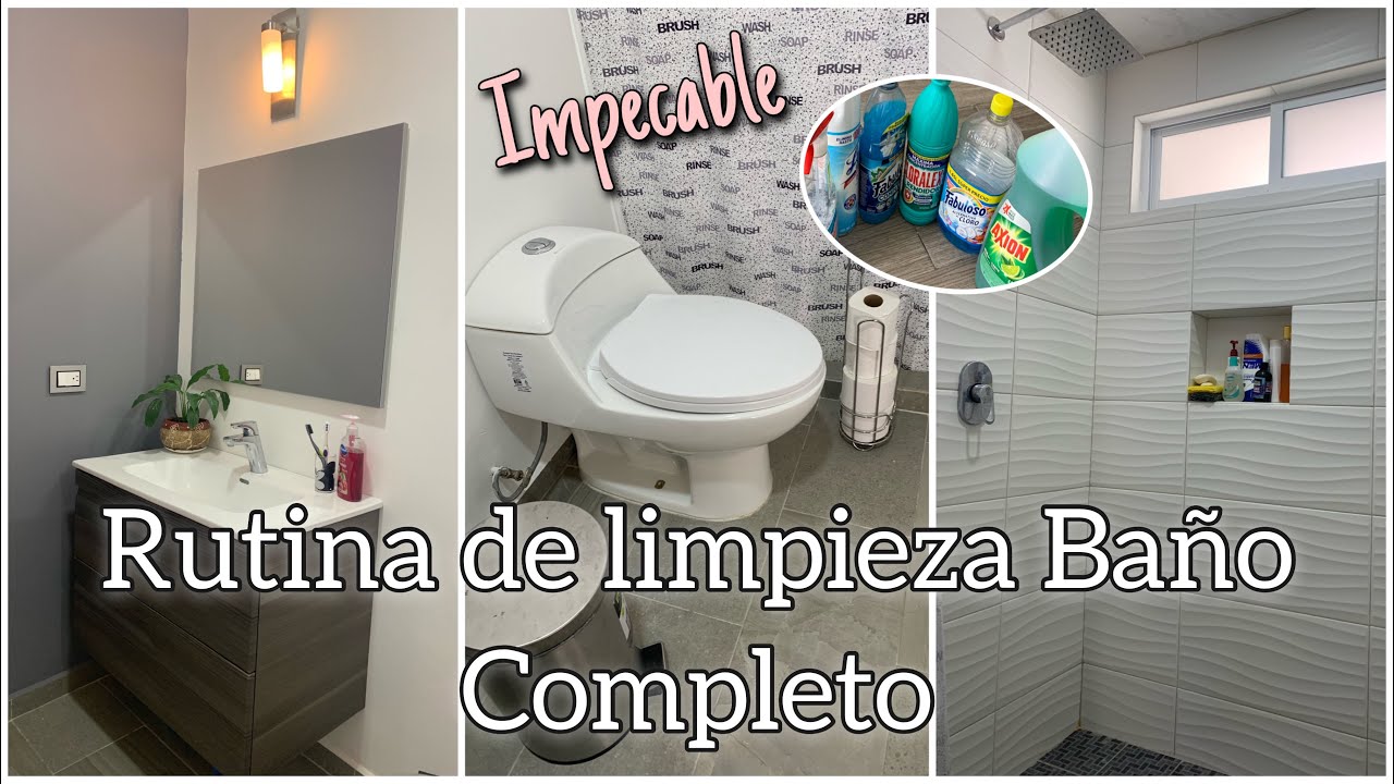 CÓMO LAVAR EL BAÑO FÁCIL Y RÁPIDO (LIMPIEZA PROFUNDA ) Motívate ✨ Ammy Alvarado