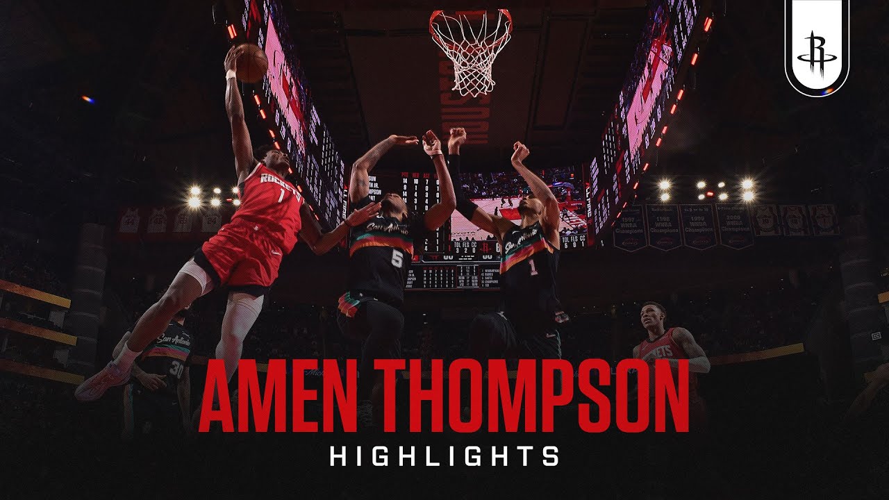 Amen Thompson (16 points) Highlights vs. San Antonio Spurs
