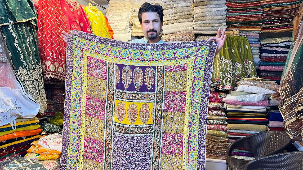 Most Demanding | Printed mirror work | shawls with kaatan silk suits |#subscribe #support #fashion