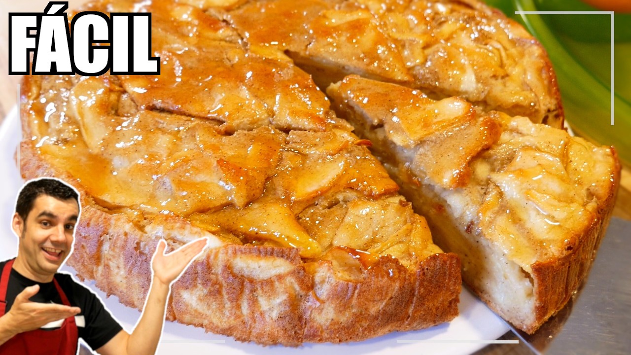 La TARTA de MANZANA m&aacute;s F&Aacute;CIL y RICA a capas: &iexcl;Un cl&aacute;sico irresistible!