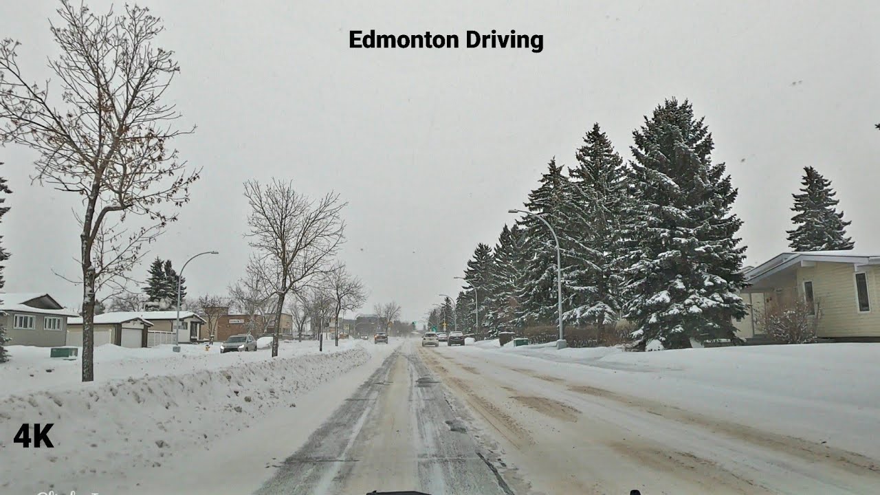Winter Driving - Extreme Cold in Edmonton, AB, 🇨🇦