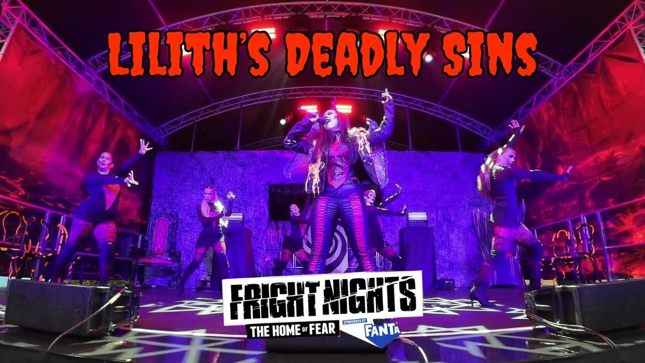 Lilith's Deadly Sins Dance Show Fright Nights 2025 at Thorpe Park