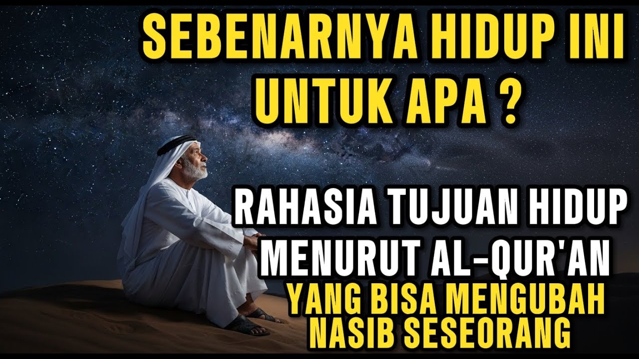 SEBENARNYA HIDUP INI UNTUK APA? RAHASIA TUJUAN HIDUP MENURUT AL-QUR'AN YANG BISA MENGUBAH NASIB