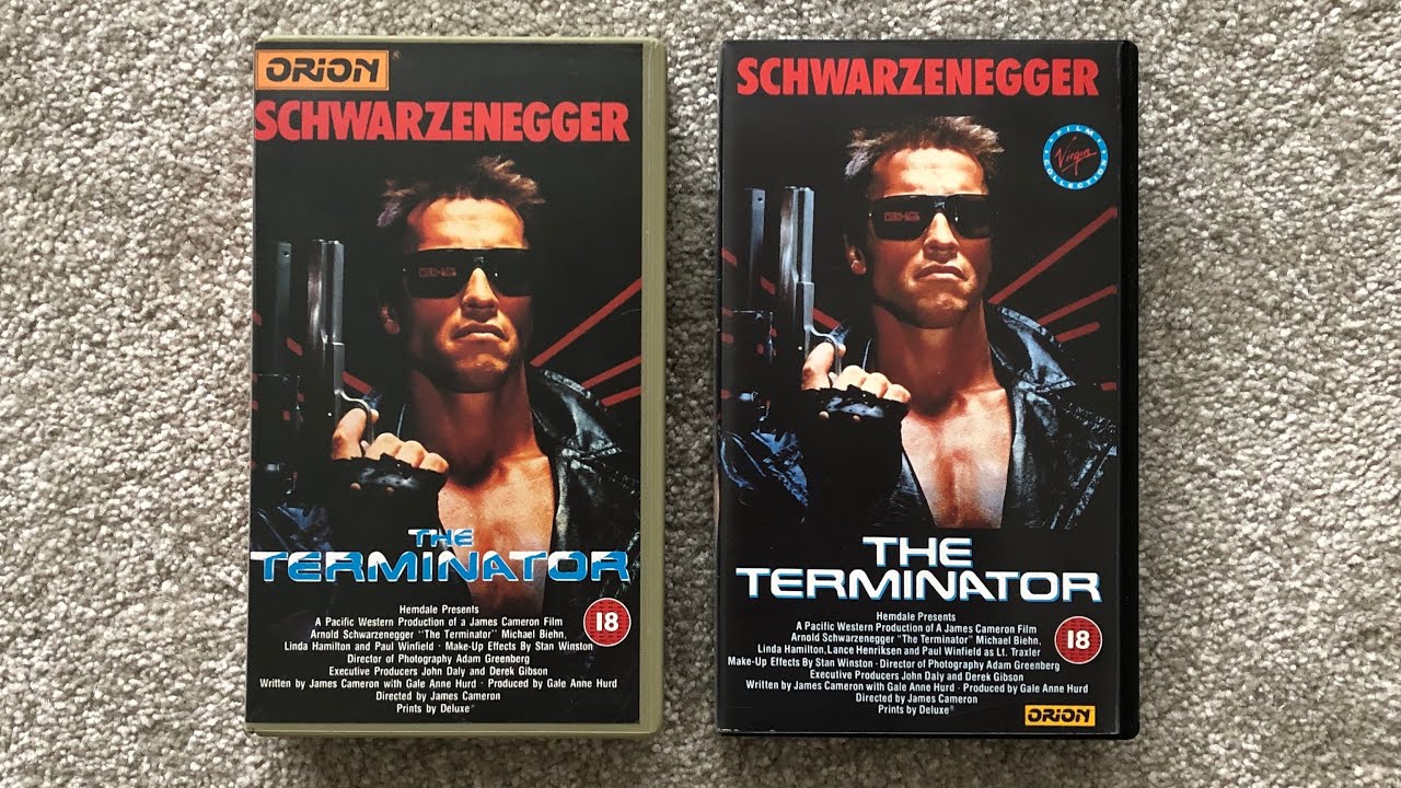 Terminator UK VHS Rental Versus Sell Thru - Schwarzenegger Unboxing Video Tape Retro Vintage 80s