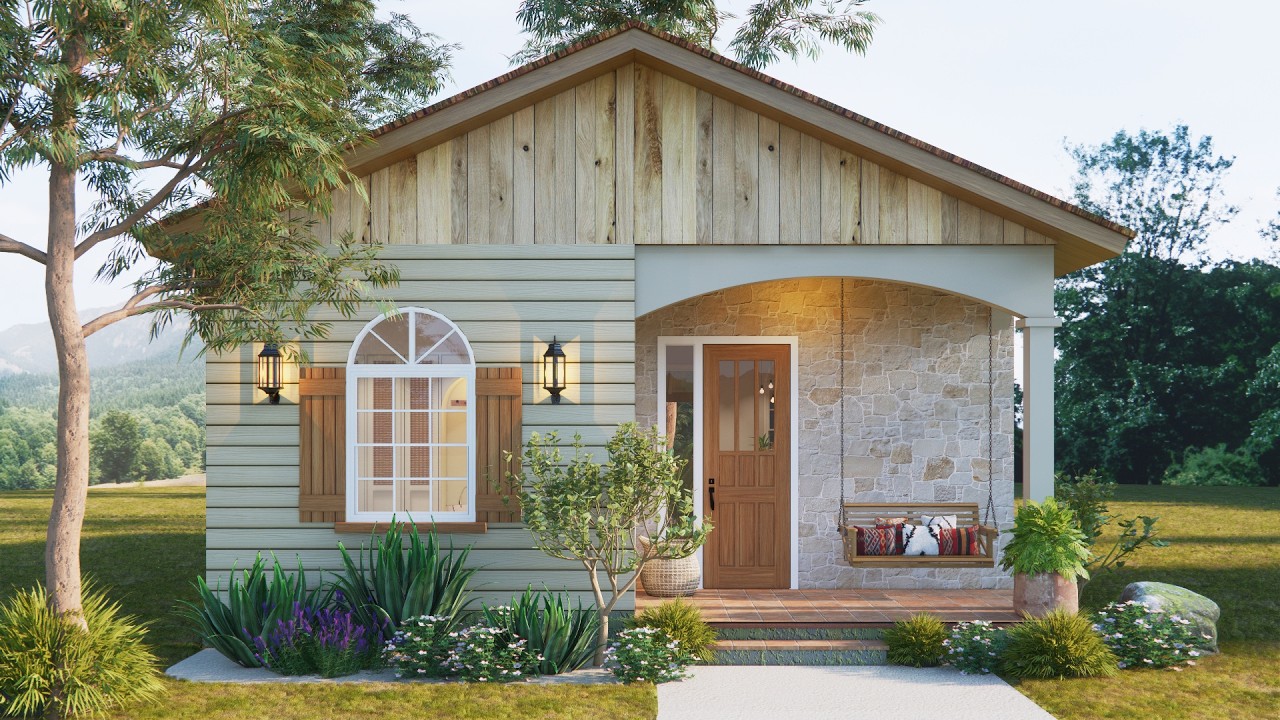 23x26 ft (7x8m) Small House Design - This Wooden House Is Amazing! Full Tour