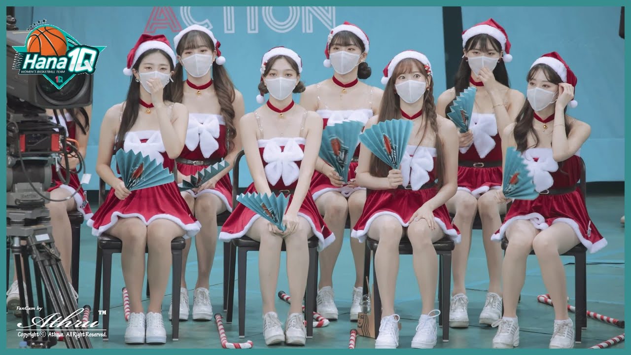 HANA1Q Cheerleader 하나원큐  치어리더 산타유니폼 단체응원~♡ 크리스마스 이벤트 4k60p
