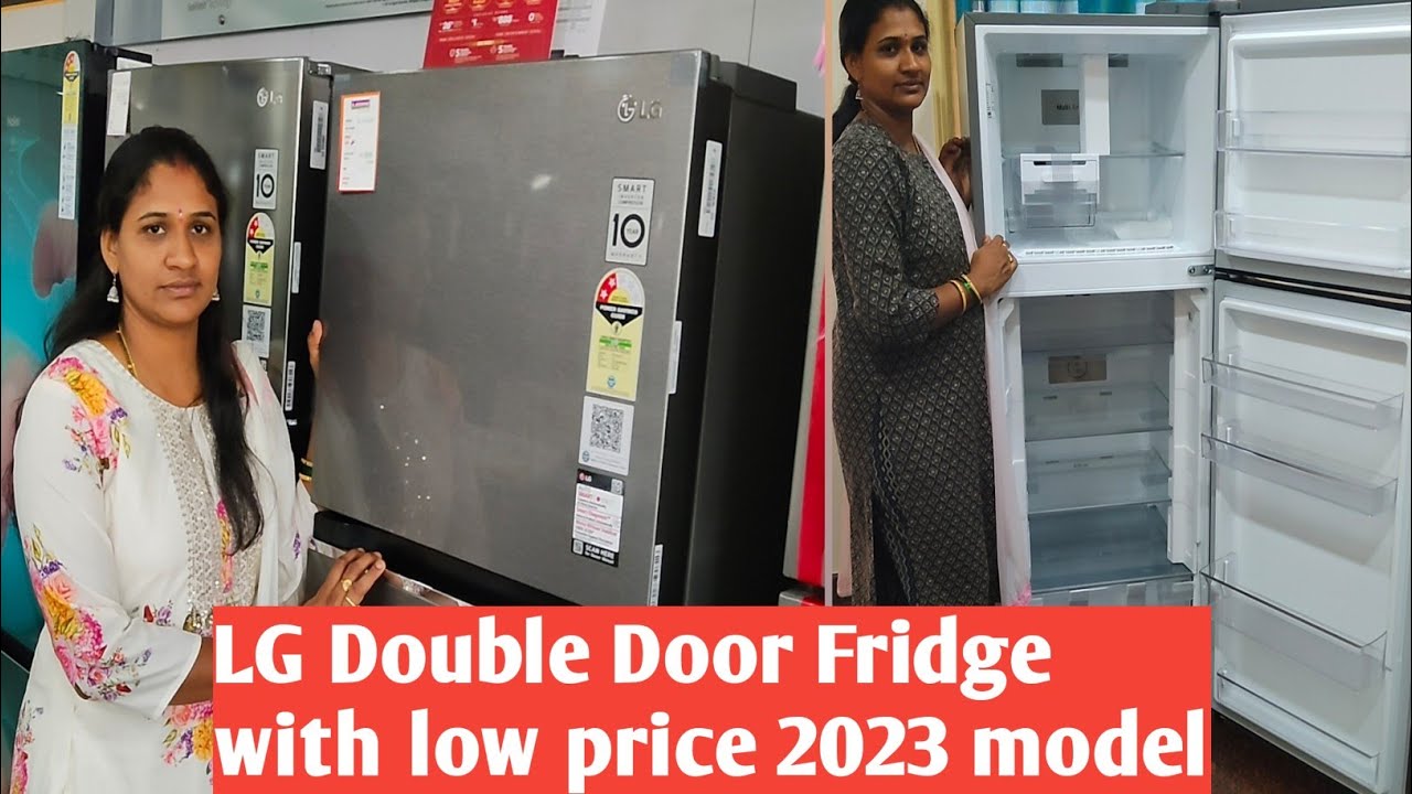 LG Double Door Fridge 2023 with low price|LG Double Door Fridge Demo in telugu|LG@IshaniVlogs