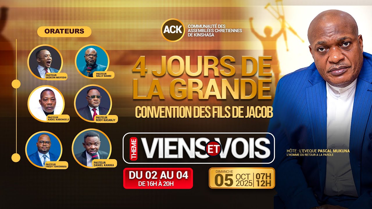 VIENS ET VOIS AVEC L' EVEQUE PASCAL MUKUNA /VENDREDI 03/OCT 2025/JOUR 2