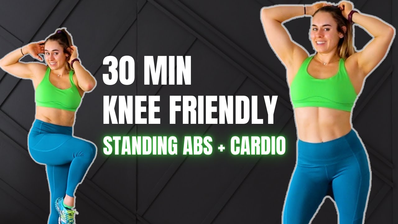 30 MIN Intense Standing ABS HIIT | Burn 500 Calories (Knee Friendly, No Equipment, No Repeat)
