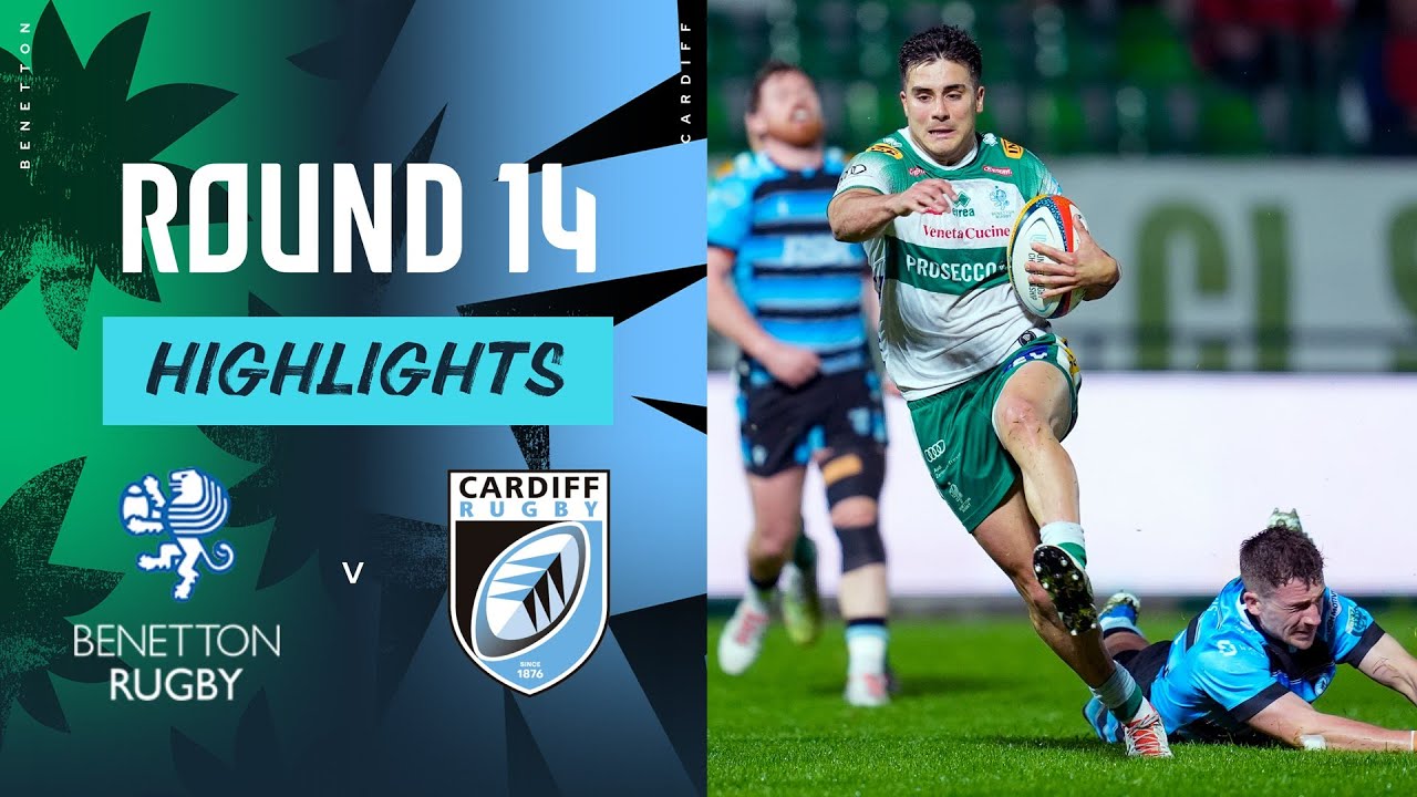 Benetton v Cardiff Rugby | Highlights | Round 14 | URC 2024/25