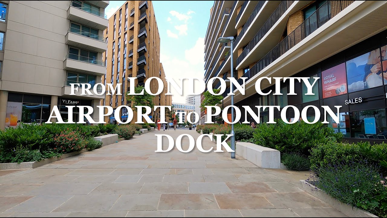London City Airport to Pontoon Dock and West Silvertown - Thames Barrier - Thames Barrier Park