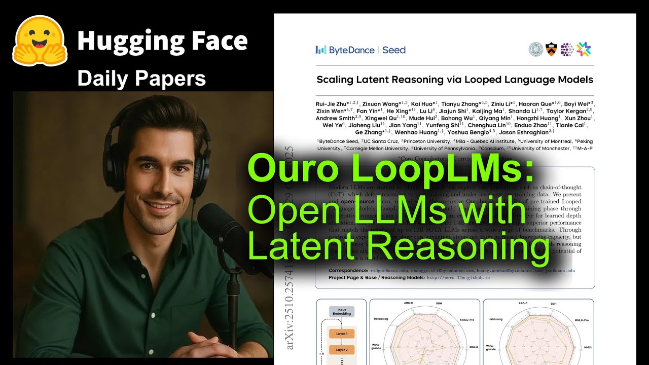 Ouro LoopLMs: Open LLMs with Latent Reasoning