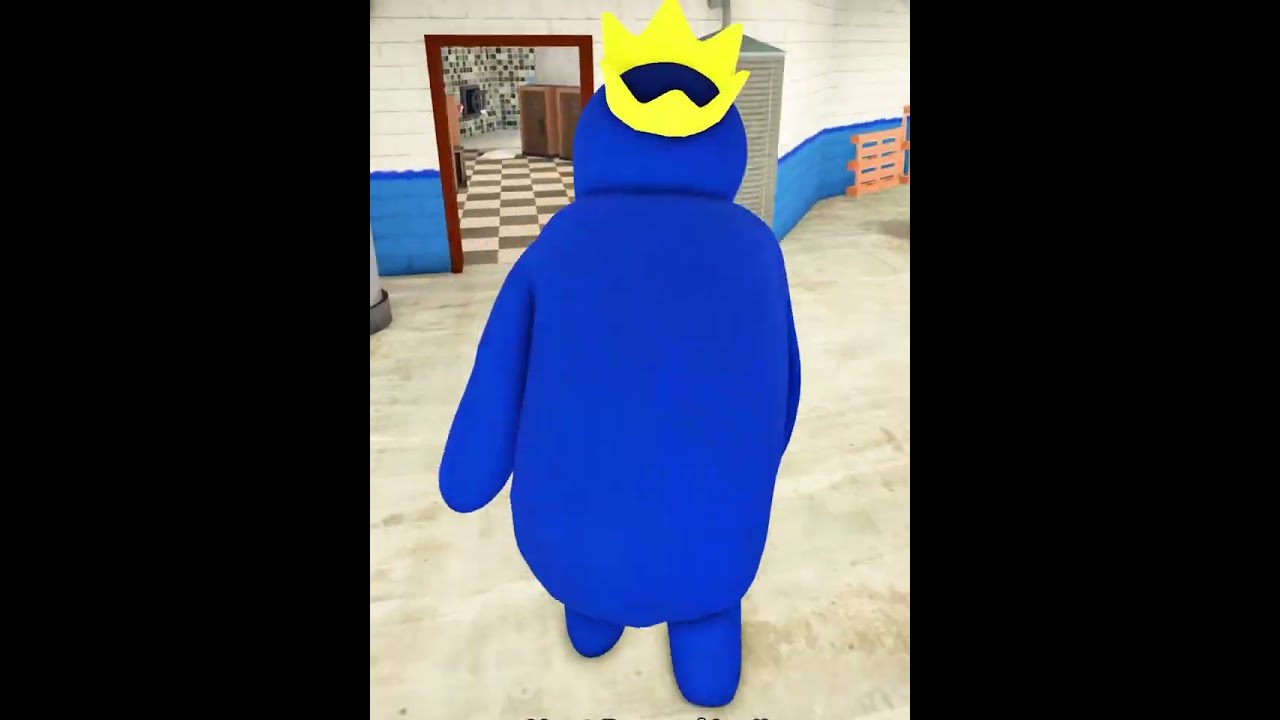 GAME rainbow friends blue monster fell asleep get roblox simulator #shorts #roblox