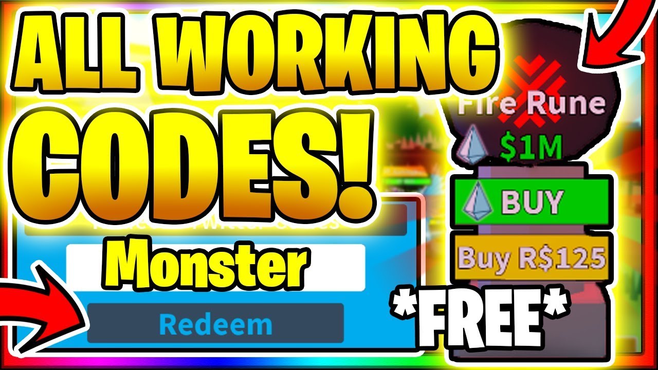 *ALL* NEW SECRET OP WORKING CODES! Roblox Monster Simulator