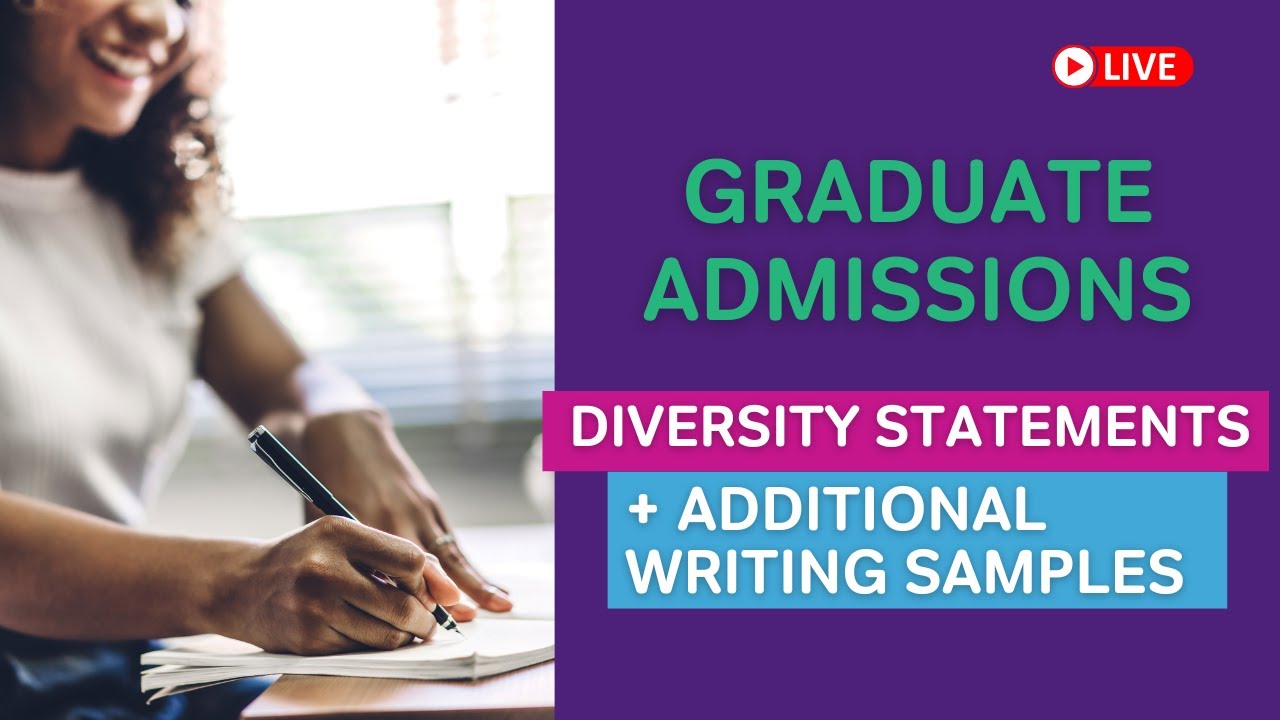 Diversity Statements and Additional Writing Samples (Bring Questions!)