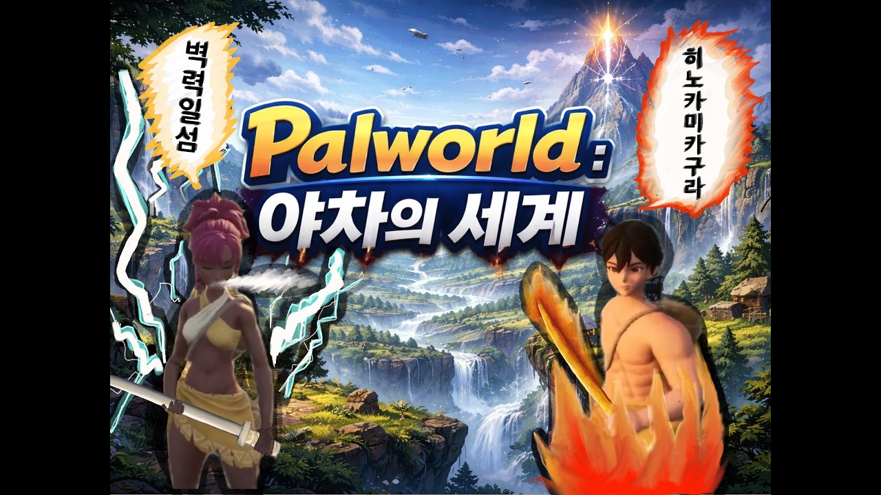 게임 못하는 여친을 둔 남친이란....팰월드 1일차 2편