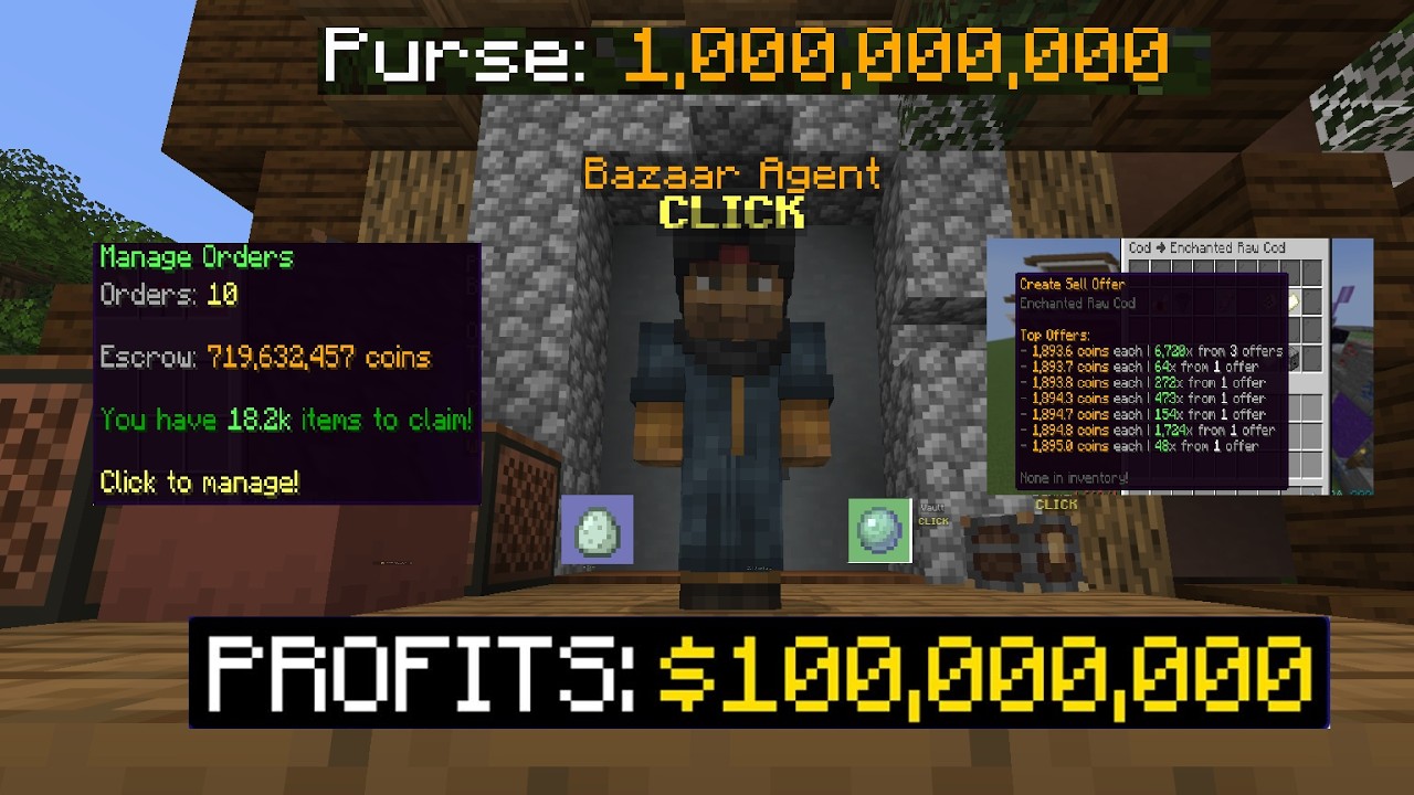 THE MOST BROKEN BAZAAR FLIPS RIGHT NOW! | Hypixel SkyBlock