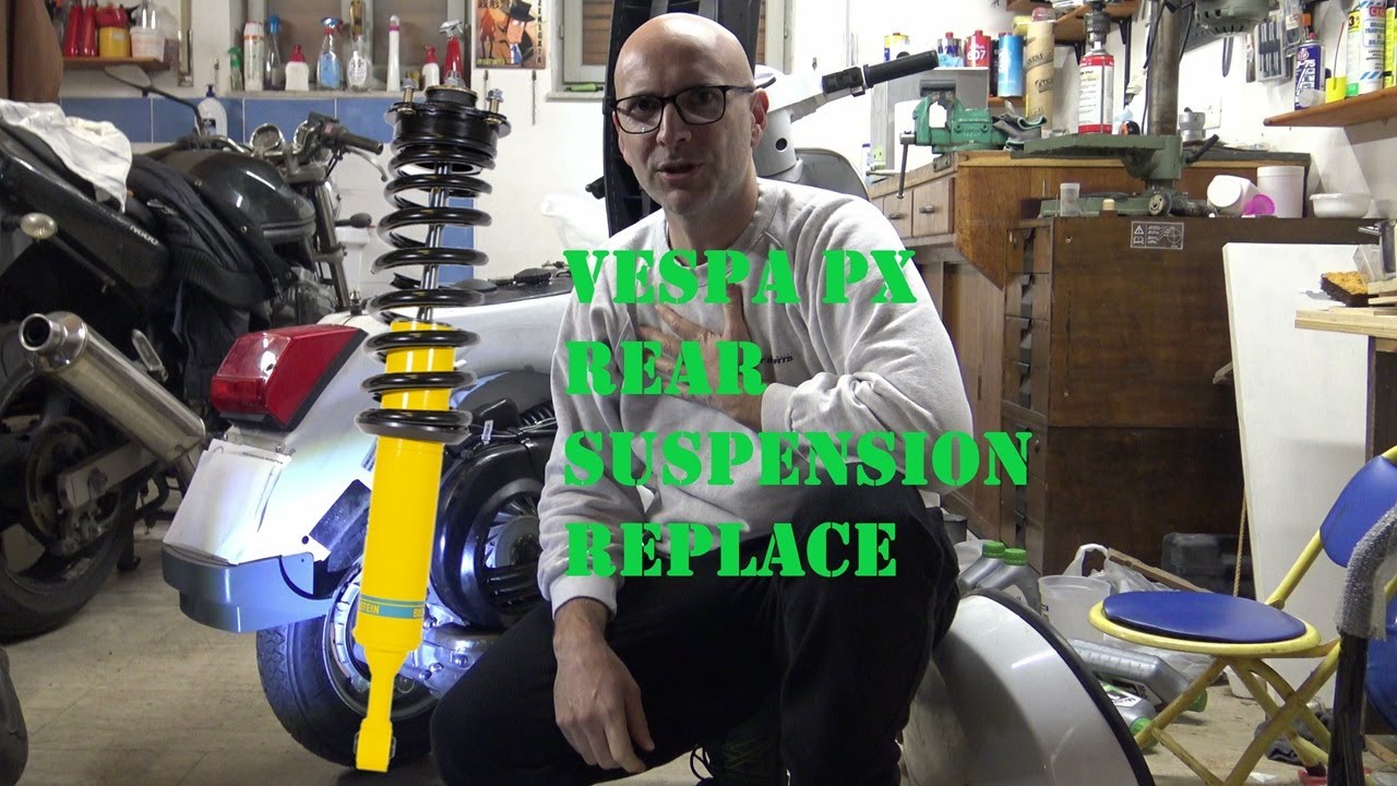 Новая задняя подвеска Vespa PX