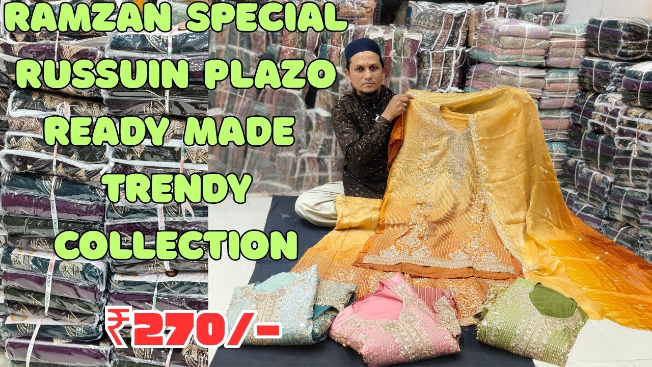 Garib Nawaz Suits laaya hai ₹270/-Ramzan Special Russian plazo Readymade suits Trendy Collection .
