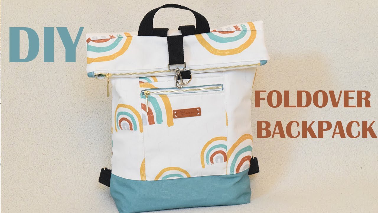 DIY Backpack | FOLDOVER top backpack | Sew a backpack | Sewing tutorial