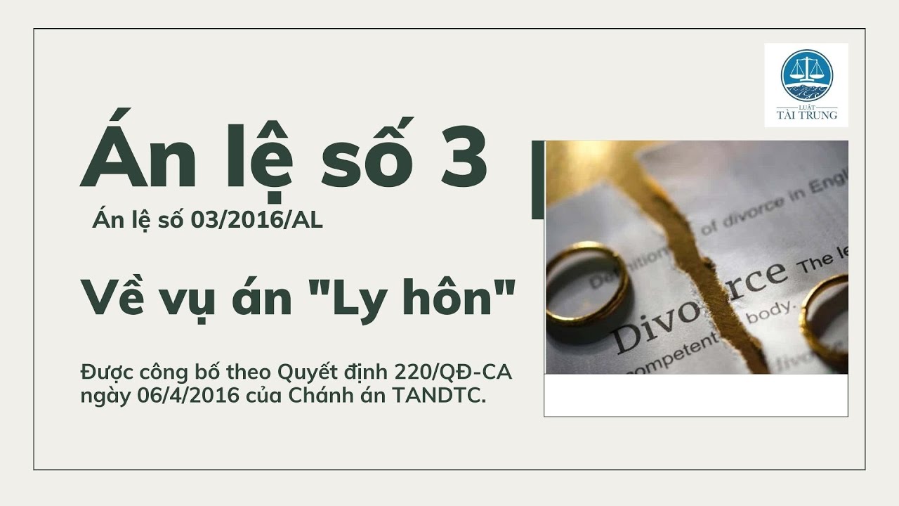 Án lệ số 03/2016/AL về vụ án 